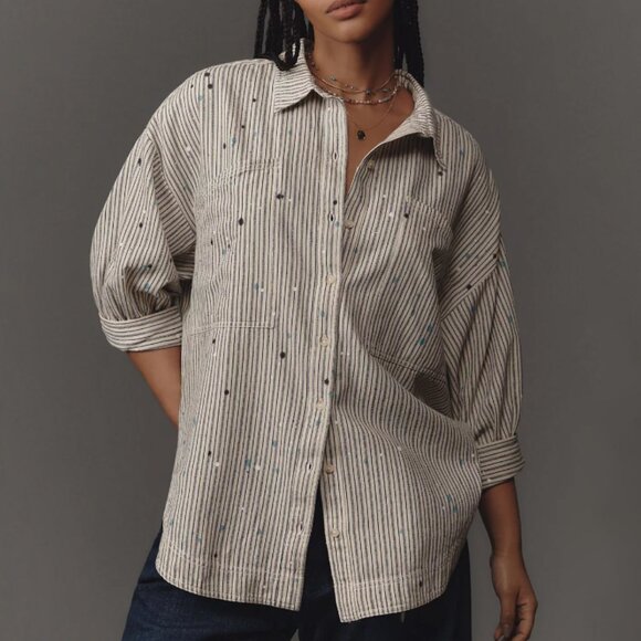 Pilcro Tops - Pilcro Studio Smock Buttondown Shirt XS